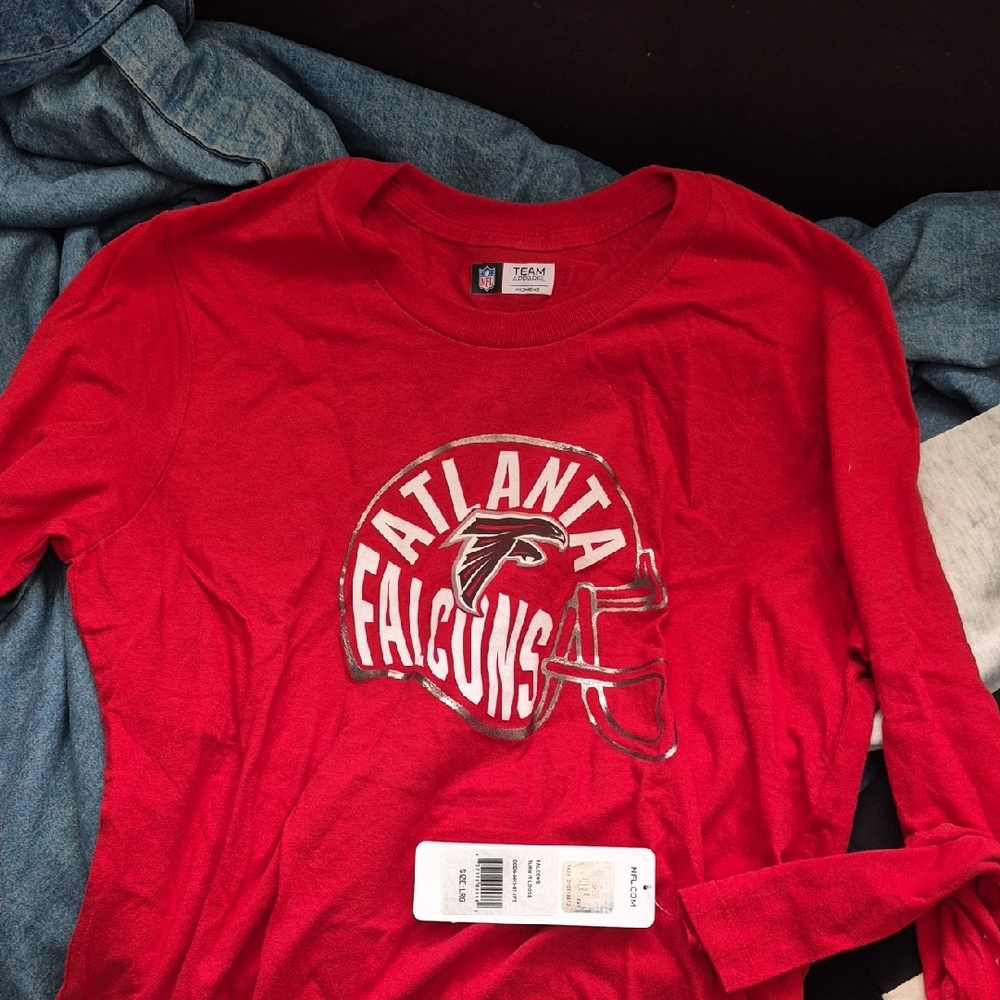 Atlanta Falcons Red Long Sleeve Tee